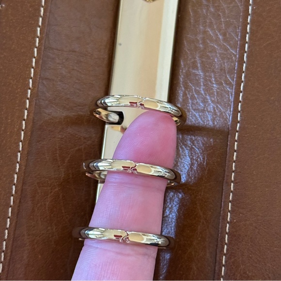 Filofax Malden Ochre Brown Personal Binder Planner Upgraded 30mm Rings in Gold - Picture 8 of 17